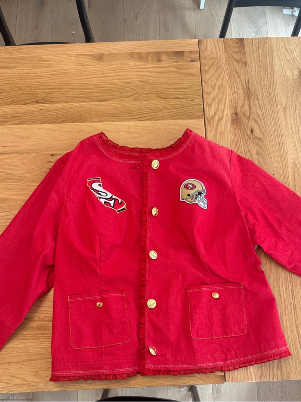 DIY San Francisco 49ers blazer